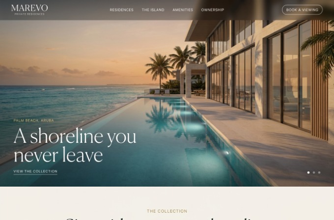 Marevo Private Residences property website