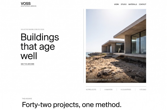 Voss Architecture and Interiors materials library